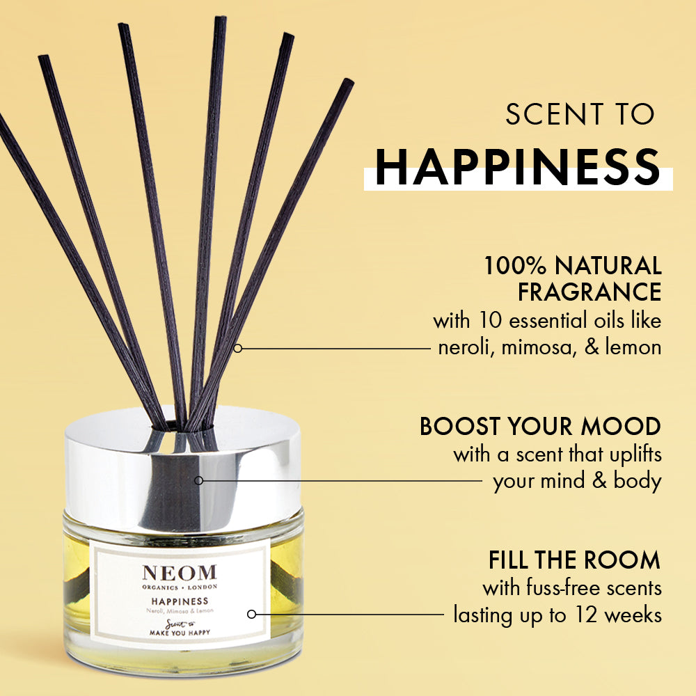 Happiness Reed Diffuser | NEOM Organics US – NEOM Wellbeing US