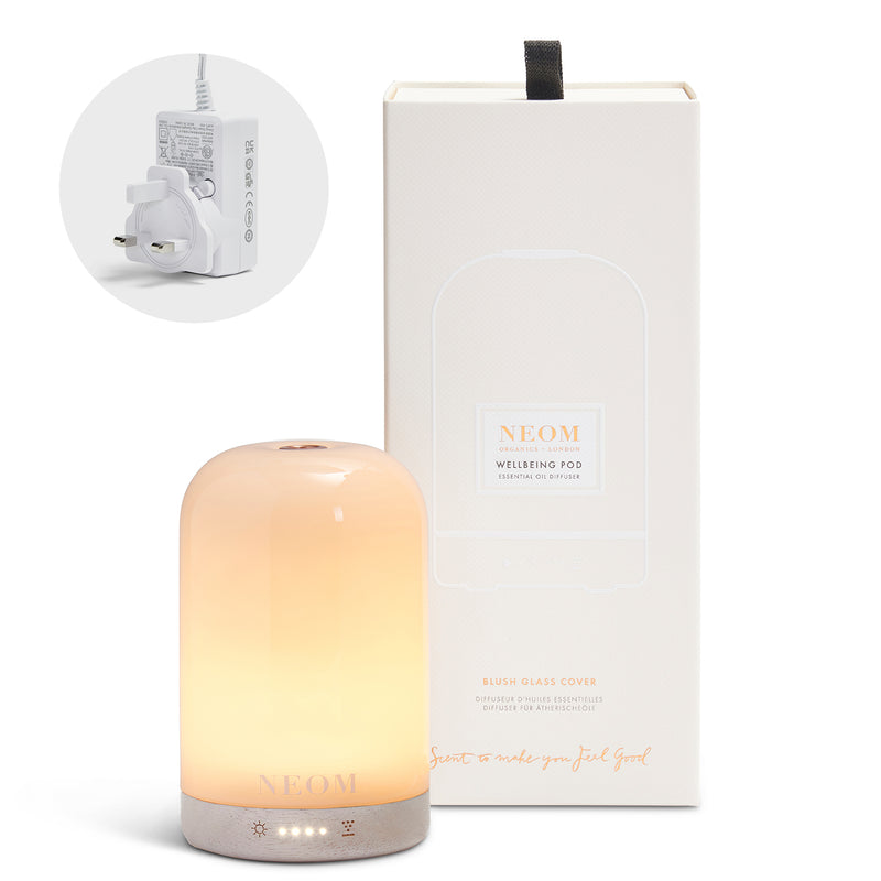 Wellbeing Pod Essential Oil Diffuser With Blush Cover- 3 Pin Plug