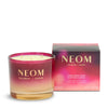 Neom candle with packaging on a white background
