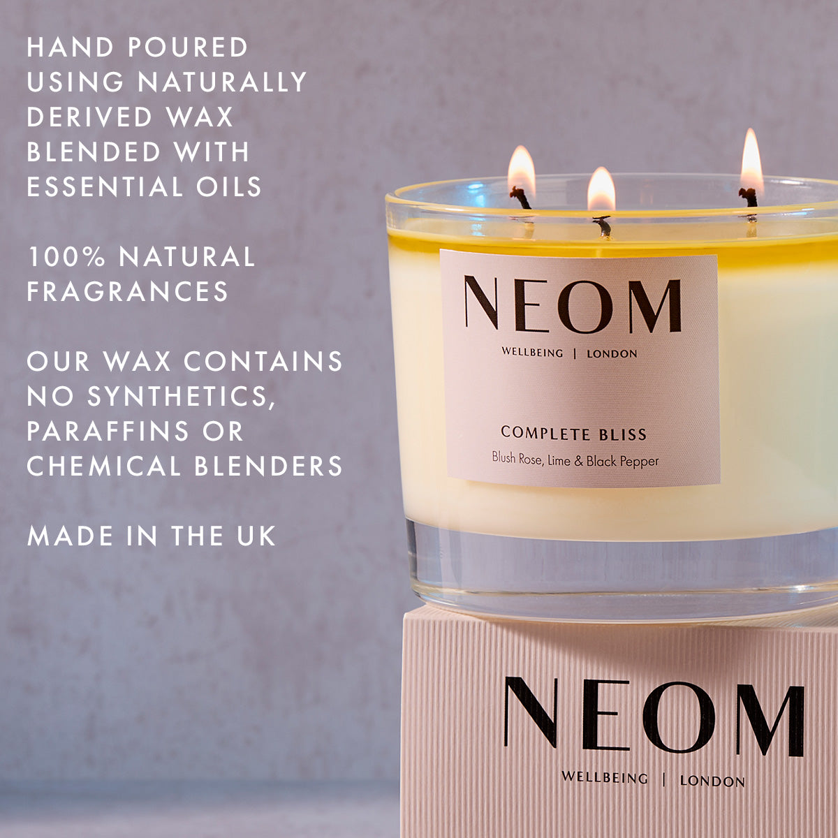 Complete Bliss Scented Candle (3 Wicks) | NEOM Organics US