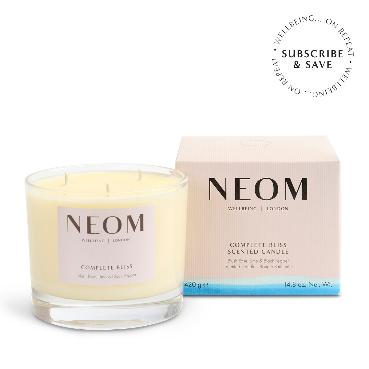 Complete Bliss Scented Candle (3 Wick)