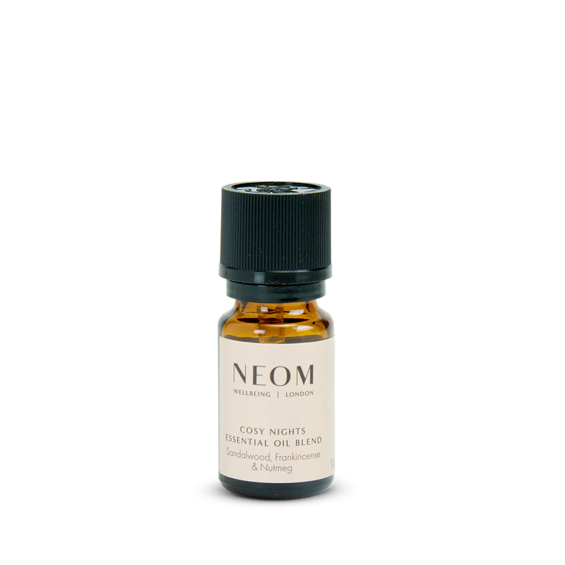 NEOM essential oil blend bottle on a white background