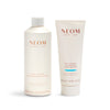NEOM bath milk and body butter on a white background