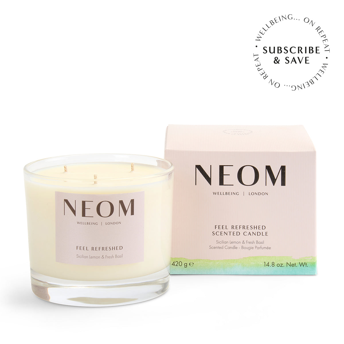 Feel Refreshed Scented Candle (3 Wick)