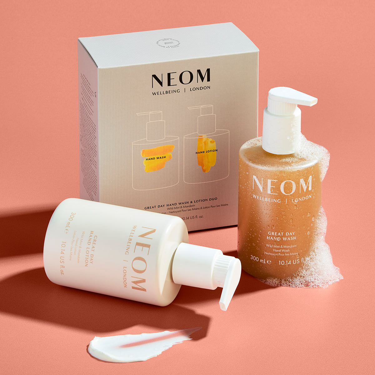 Great Day Exfoliating Hand Wash & Lotion Duo – NEOM Wellbeing US