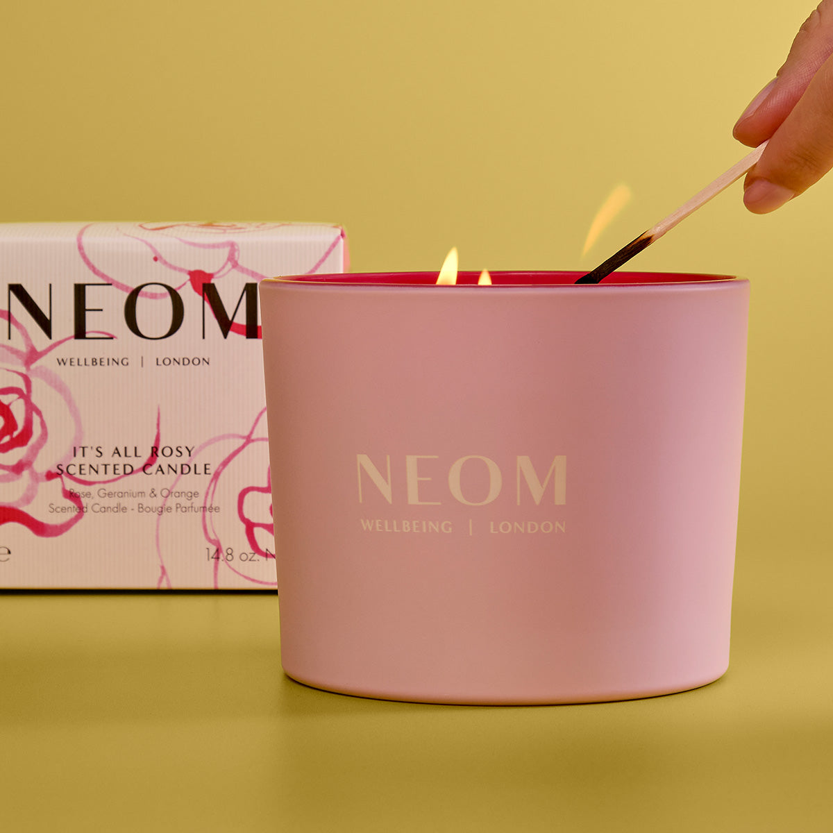 It's All Rosy Scented Candle (3 Wick)