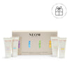 NEOM moments of wellbeing in the palm of your hands on a white background