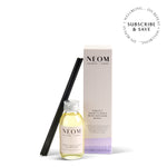 NEOM  Perfect Night's Sleep Reed Diffuser with packaging on a white background