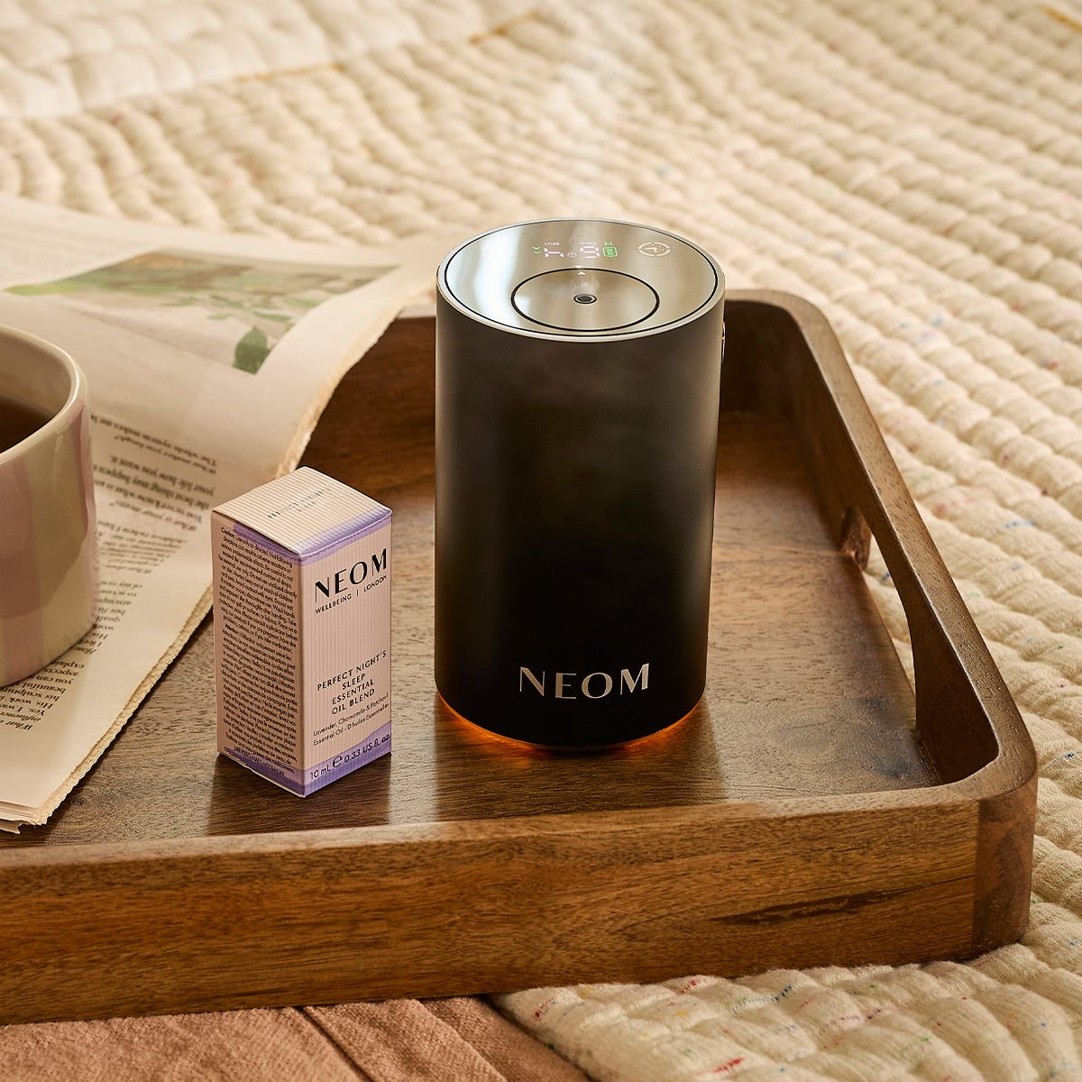 Wellbeing Pod Mini+ Waterless Essential Oil Diffuser in Black