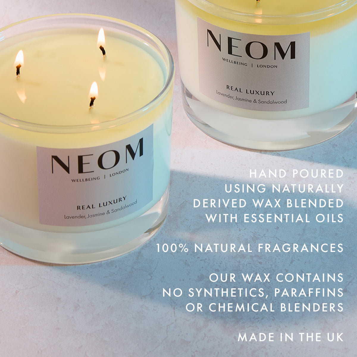 Real Luxury Scented Candle (3 Wicks) | NEOM Organics US