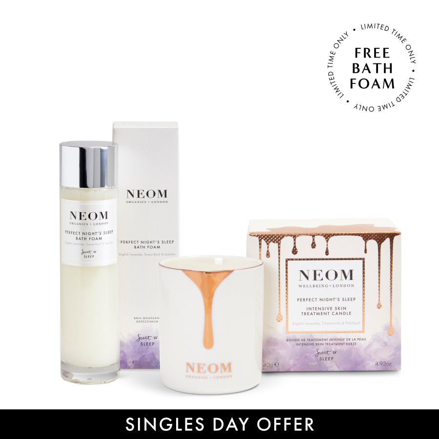 Perfect Nights Sleep Intensive Skin Treatment Candle & FREE Bath Foam