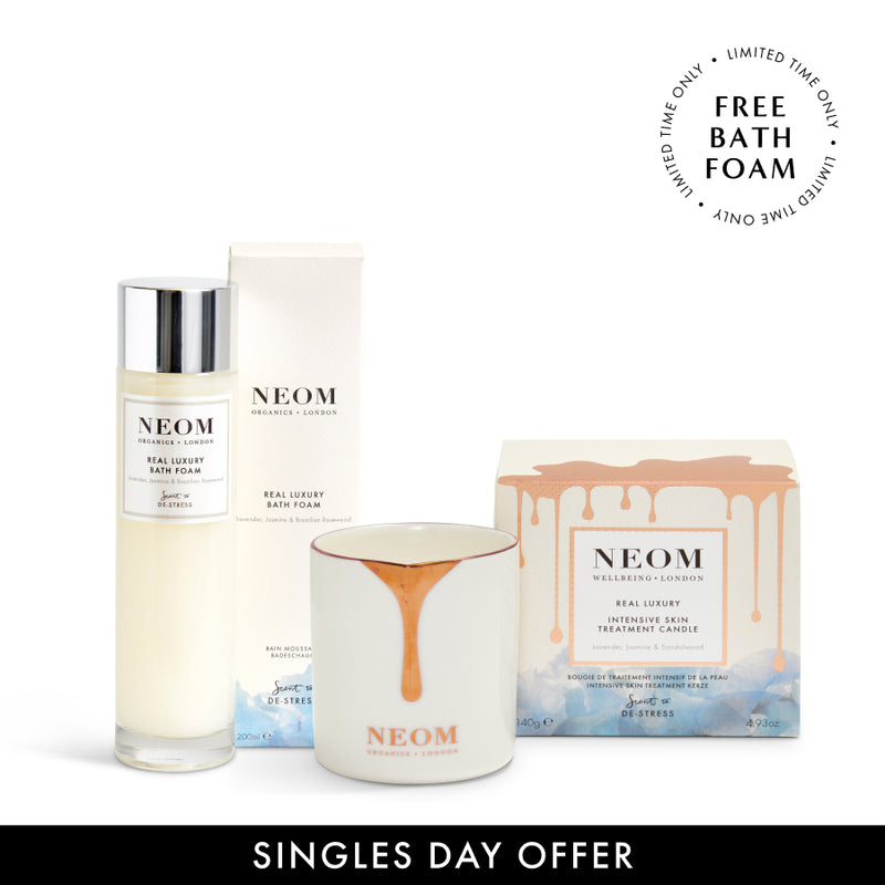 Real Luxury Intensive Skin Treatment Candle & FREE Bath Foam