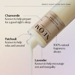NEOM Perfect Night's Sleep Bath Foam pouring, with Chamomile, Patchouli, and Lavender, 100% natural fragrance