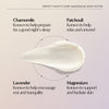NEOM Perfect Night's Sleep Magnesium Body Butter swatch with Chamomile, Patchouli, Lavender, and Magnesium