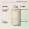 NEOM Super Shower Power Body Wash bottle with Spearmint, Rosemary, and Eucalyptus, 100% natural fragrance