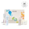 NEOM wellness discovery collection with various products on a white background