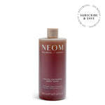NEOM feeling grounded body wash with 'Subscribe & Save' roundel on a white  background