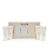 NEOM moments of wellbeing in the palm of your hands on a white background
