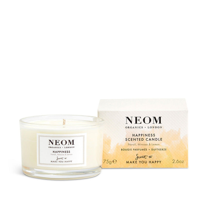happiness travel candle