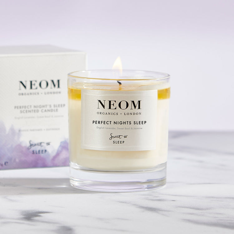 perfect night's sleep 1 wick candle marble