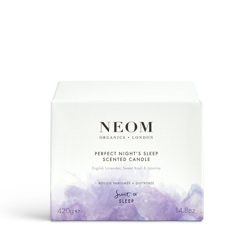 perfect night's sleep candle box