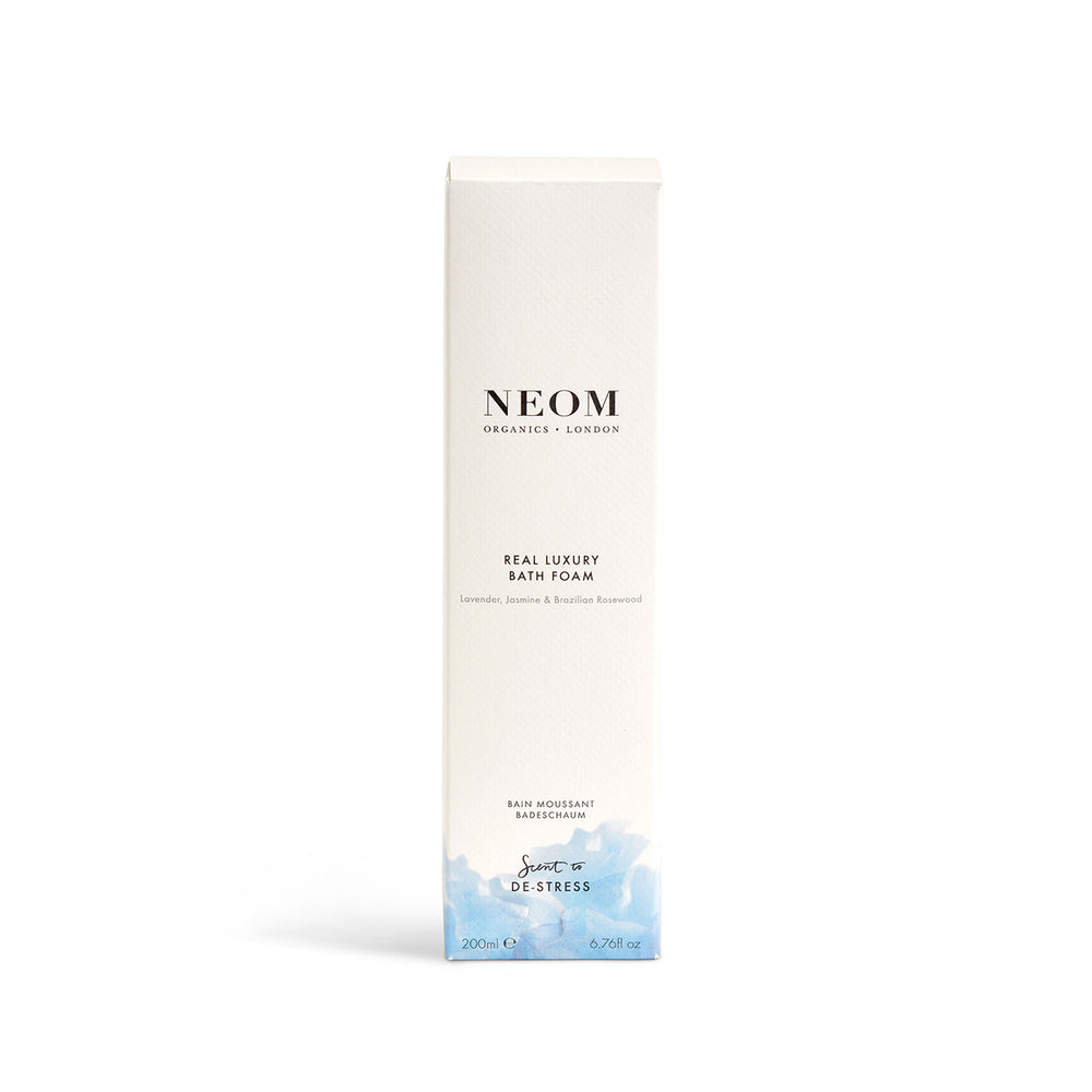 real luxury bath foam box